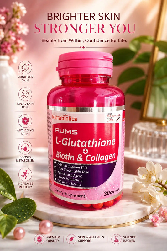 Best L-Glutathione Biotin & Collagen Capsules in Pakistan – Skin Brightening | Pellis Health Care